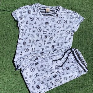 Jasmine & Ginger Nerdy Geek Smart Scientist STEM Pajamas Shirt & Bottoms Set